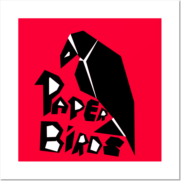 Paper Birds Crow Origami Wall Art by PoesUnderstudy